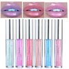 MAEPEOR Glitter Liquid Lipsticks Set 6 Colors Diamond Shimmer Metallic Lipstick Waterproof Long Lasting Makeup Kit Face Eye Glow Shimmer Shinning Lip Gloss Set (Set 01)