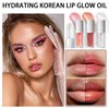 3 Colors Tinted Plumping Lip Oil Gloss Set, Fat Lip Oil Drip Lip Glow Oil,Ultra-Hydrating & Nourishing Lip Care Lip Tint, Smooth Glossy Shiny Transparent Lip Gloss Plumping Lip Care (SET B)