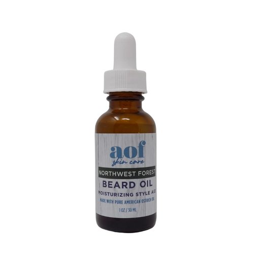 American Ostrich Farms Beard Oil& Conditioning Style Aid, Northwest Forest