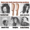 2 Pcs Hair Comb Set Wooden Wide Tooth Comb and Fine Tooth Comb for Women Men, Anti-static Detangling Comb for Curly Fine Straight Wet Dry Hair, Natural Peach Wood Hair Comb