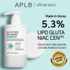 APLB Glutathione Niacinamide Body Wash | LIPO GLUTA NIAC CEN™ 5.3% 10.14 FL.OZ/Korean Skincare, Gentle Ingredients for The Safety of Your Skin, Long Lasting deep Moisture for Soft Skin