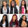Lolatemi Straight Bundles Human Hair 18 20 22 Inch 3 Bundles 100% Unprocessed Brazilian Virgin Human Hair Bundles Straight Weave Bundles Natural Color