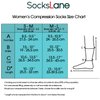 SocksLane Cotton Compression Socks for Women & Men. 15-20 mmHg Support Knee-High Black S/M