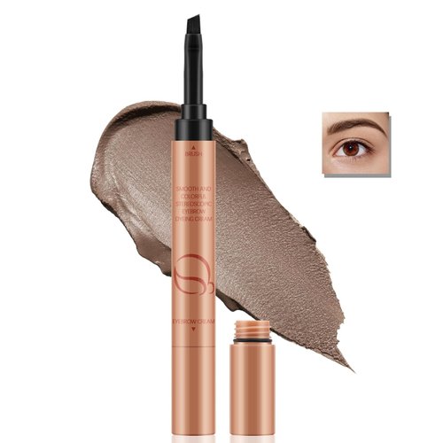 AFGHOUZ Eyebrow Cream Pomade, Waterproof Eyebrow Pomade Makeup Pen, Brow Color High Pigmented, Define Fill Natural Matte Eye Brow