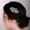 BERYUAN Simple Crystal Hair Comb for Bride Women Girls Multi-Color Hair Comb Gold