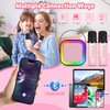 Kussla Mini Karaoke Machine for Kids Adults, Portable Bluetooth Speaker with 2 Wireless Microphones, Karaoke Kids Toys Christmas Birthday Gifts Ideas for 4-12 Years Old Girls Toys