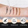 Generic Eyebrow Pen, 2024 New 3D Waterproof Microblading Eyebrow Pencil, Magical Upgraded Eye Brow Pencils with 4 Fork Tip & Spoolie Brush for Hair - Light Brown