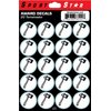 SportStar Football Helmet Award Decals - Tomahawk (20 Stickers)