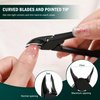 FVION Toenail Clippers for Thick Nails - Nail Clippers Toenail Nipper, Wide Jaw Nail Trimmer, Slight Curved Blade Pointed Tip Ingrown Toenail Tool
