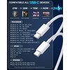 240W USB C Cable, USB C to USB C, C to C Cable Fast Charging for MacBook Pro/MacBook Air, iPad Pro/iPad Air, iPhone 16 Pro Max/ 16 15 Pro/Plus,Samsung,Compatible 140W/100W /65W/45W/35W/20W (2Pack,3ft)