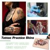Rayyl Tattoo Practice Skin with Transfer Paper - 20PCS Tattoo Fake Skin and Stencil Paper Kit Includes 5PCS Tattoo Practice Skin and 15PCS Tattoo Transfer Paper for Beginners & Experienced Artists…