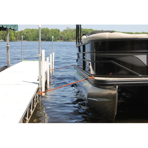 Anchor Shock Bungee Line Boat Mooring Rope, Dock Shock Absorber Kit, 2 Pack (24 Inch), Accessories for Pontoon, Kayak, Jet Ski Protection