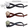 9Pcs Elegant Pearl Banana Clips French Twist Hair Pins Vintage Banana Hair Clip Ponytail Holder Hair Claw Clips Fashion Pearl Hairpin Barrettes Hair Accessories for Women