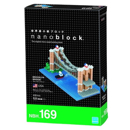nanoblock - World Famous Buildings - Brooklyn Bridge (First Version), Sights to See Series Building Kit