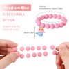 Hifot 6 Pieces Mermaid Beaded Bracelets for Girls, Silicone Mermaid Pendant Bracelet Kids Jewelry Bracelets Set Princess Dress up Party Favor Gift (random colors)