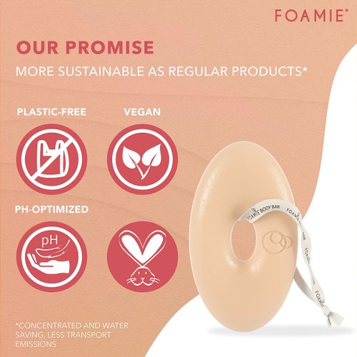 Foamie 2-in-1 Natural Body Bar Soap-Free, Body Wash Women & Men for Smooth Skin, Oatmeal Vegan Body Wash Refreshing, Body Wash for Dry Skin with Papaya & Oat Milk, Sulfate Free Body Wash