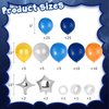 LovesTown 120PCS Space Party Balloon Garland, Universe Space Planets Party Decorations Kit UFO Rocket Astronaut Latex Balloons for Boys Kids Multi
