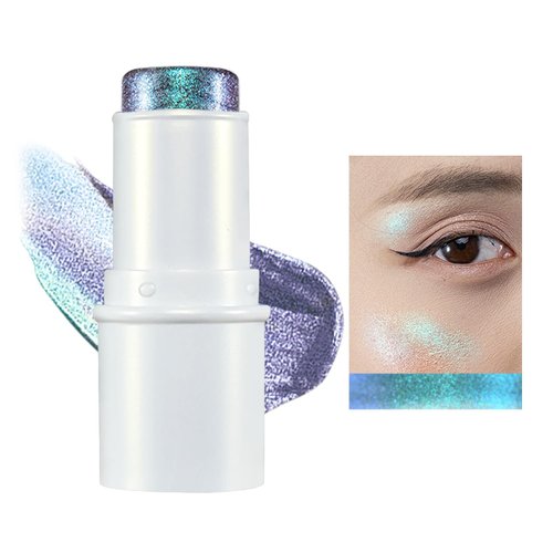 JUR MORNIER Multichrome Eyeshadow Stick,8 Colors Contour Highlighter Stick Makeup Collection,3 In 1 Eye Blush Ande Lip Highlighter Makeup For Face And Body #06