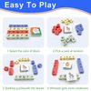 UPJAYEEK Wooden Blocks Spelling Game, Matching Letter Game for Kids Ages 3-8, Kindergarten Educational Sight Words Flash Cards Learning Toy, Preschool Montessori ABC Alphabet Crossword Puzzle