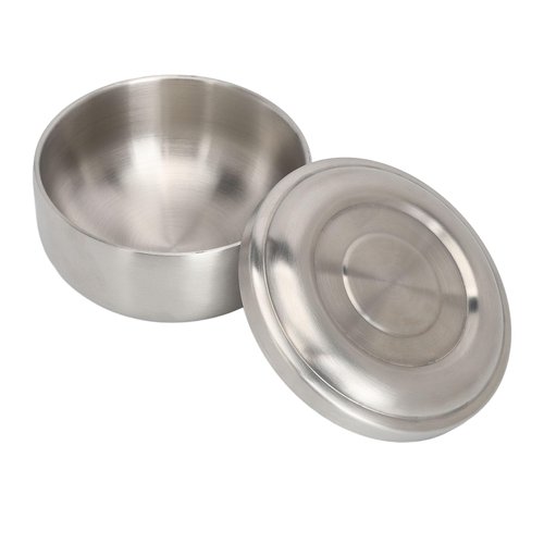 Saluaqui Facial Mask Mixing Bowl with Lid, 304 Stainless Steel Mixing Bowl for Facial Mask, Mud Mask and Other Skincare Products, Kitchen Food Storage Organizers Mixing Bowl