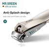 MR.GREEN Nail Clippers Stainless Steel Anti Splash Fingernail Cutter Manicure Tools Bionics Design Pedicure Scissor Nail Trimmer (Nail Clipper (Medium))