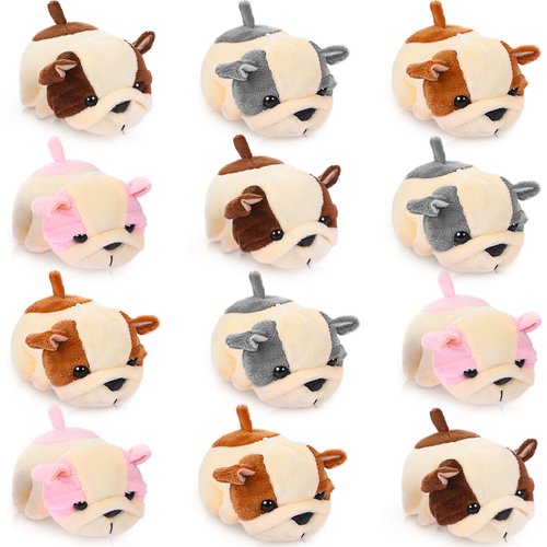 12 Pcs Cute Stuffed Animal Toy 4 Inch Mini Plush Mermaid Tiger Turtle Puppy Pig Alpaca Cat Orname...