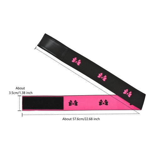 YTBYT 3 Pcs Wig Band Lace Melting Bands Elastic Bands for Wigs Adjustable Lace Front Wig Band (Pink Width 1.4 Inch)