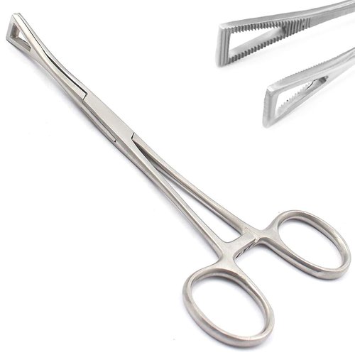 AAProTools New 6" Pennington Forceps Clamp Un-slotted Standard Body Piercing Tool Locking Tweezers