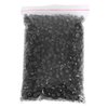 4MM Silicone Lined Hair Extension Link Rings Bead Grinding Tools, Copper Micro Link Tubes Rings Bead Lined(2000 pcs-black)