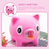 NUOBESTY Squeezing Pig Animal Squeeze Stick Out Slow Rising Piggy Screaming for Decompression Relief Pink Stongue Squeaky Doll Party Favors