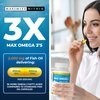 Max Omega 3 Fish Oil Pills - Triple Strength Fish Oil Supplement (2000 mg Total Omega 3 Fatty Acids: 600mg DHA + 800 mg EPA per Serving)