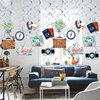 30CT Travel Theme Birthday Party Hanging Swirl Decorations, Adventure Awaits Retirement Party Hanging Decor Bon Voyage Farewell Party Supplies, Ceiling Streamers Cruise Door Wedding Graduation Decor