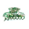 Generic Medium abalone sea shell effect green hair claw clamp clip