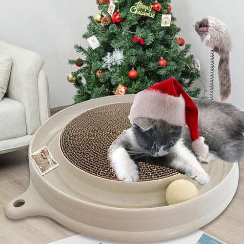 AUOON Cat Scratcher Toy, Cat Toy, Scratch pad,Scratching Toy,Post Pad Interactive Training Exerci...