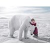 Psaris Productions Polar Bear and Girl Christmas Cards Boxed With Envelopes Set of 12 Holiday Cards and 12 Envelopes. Made in USA.