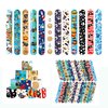48 Pcs Slap Bracelets for Kids Pirate Party Favors Toys Slap Bracelets Bulk Snap Bracelet for Boys Birthday Party Supplies Classroom Prizes Exchanging Gifts Christmas Easter Halloween Holiday Gifts