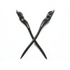 Myhsmooth Zz-bg-moon 2 Count Hair Sticks Natural Black Sandalwood(ebony) Handmade Carved Hair Clip Shawl Hair Pins Pack of 2 Pcs :Hold the Moon