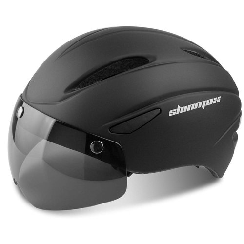 Shinmax Bike Helmet for Men Women, Bicycle Helmet with Detachable Magnetic Goggles for Adult Road Biking Mountain Cycling Helmet (BC-001)