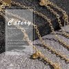 Catery Gold Coins Head Chain Prom Hair Chain Wedding Head Chains Jewelry Bohemian Headpiece Sequins Headband Halloween Costume Hair Accessories for Women and Girls