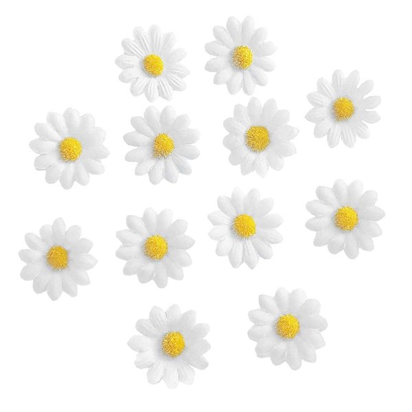 [12 Packed] Women Sweet Daisy Hairpin Side Bridesmaid Hair Clip Beach Wedding Flower Hair Accessory