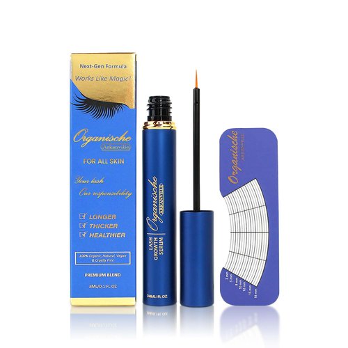 ARKANVILLE Organic Eyelash Growth Serum, Achieve Your Dream Lashes Naturally, Natural Lash Serum For Eyelash Growth, Rapid Lash Enhancing Serum, Eyelash Serum Without Prostaglandin, USA