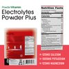 PowderVitamin Electrolytes Powder Plus Keto, Strawberry (50 Servings) 0 Sugar, No Maltodextrin,1000mg Potassium,120mg Calcium,120mg Magnesium,Organic Vitamin C,Zero Calories, Energy Hydration Powder