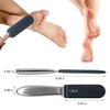 1 Pcs Professional Pedicure Foot File and Callus Remover for Hard Skin,Stainless Steel Foot Rasp File with 10 Free Refill Grits Replacement Pads with Two Sides Simple Bath Pedicure Salon Foot Scrubber