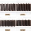 NATUHANA W Shaped Clover Eyelash Extension 3D Premade Fans 0.07mm L Curl 8-14 Mixed Tray Volume Lash Cluster W Lashes Supplies Lash Extensions (3D brown;0.07 L, 8-14 MIX)