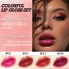 ZAMANIYA 7 Colors Lip Tint Stain Set,Mini Moisturizing Liquid Lipstick,Multi-functional Lip and Cheek Stain,Plumping and Hydrating Lip Gloss,Long-lasting Non-sticky,Waterproof Korean Water Lip Tint.