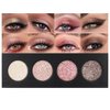 4 Colors Highlight Pink-Purple Eyeshadow Palette, SHANY Cosmetics Shimmer Eyeshadow Palette, Cruelty-Free and Vegan Formula, Glitter Shimmer Eyeshadow for Professional Makeup