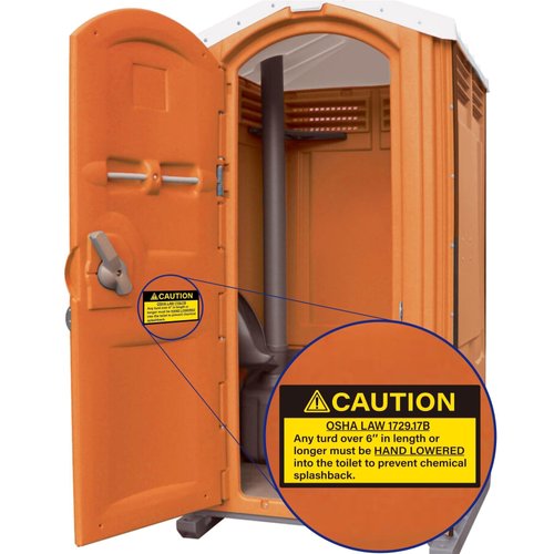 MiStar 60 PCS Prank Stickers, Gag OSHA Law Stickers for Porta Potty Toilet Restroom, Funny Poop Stickers Decals Gifts for Adults Teens