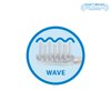 Emmi-dent Platinum 4-Pin Wave Bristle-Head Attachments - Electric Toothbrush Replacement Heads. Cleans with Ultrasound Waves. (Wave 4 Pack)