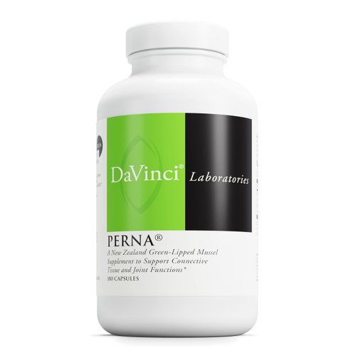 DAVINCI Labs Perna - Helps Support Joint Health with New Zealand Green Mussel, a Source of Omega-3, 6, 9 Fatty Acids, Glucosamine & Chondroitin - 180 Capsules (90 Servings)