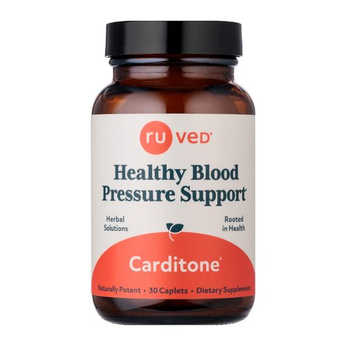 ruved Carditone, Doctor-Formulated, All-Natural Ayurvedic Herbal Supplement, Trusted for Over 30 Years, 30 Vegetarian Caplets